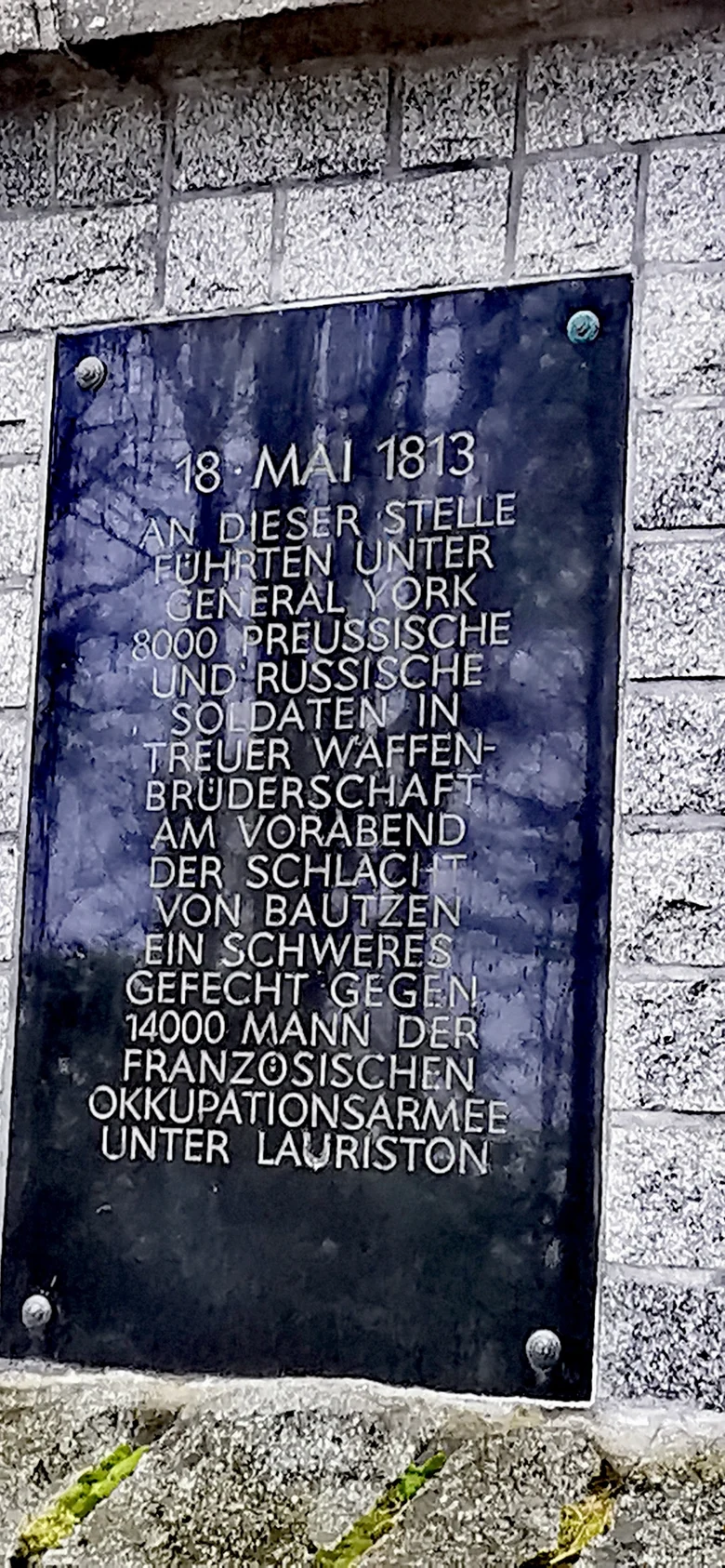 Gedenktafel am Eichberg