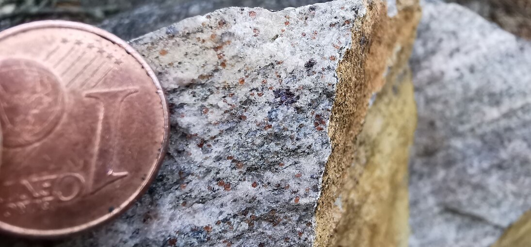 Granat-Glimmer-Gneis der Saidenbachtalsperre