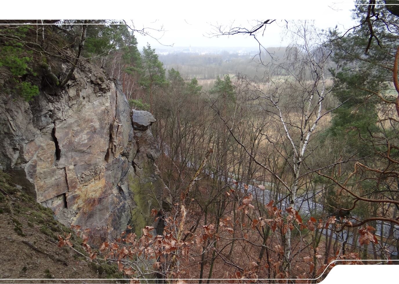 Gneisfelsen des Frankenberger Zwischengebirges bei Sachsenburg.