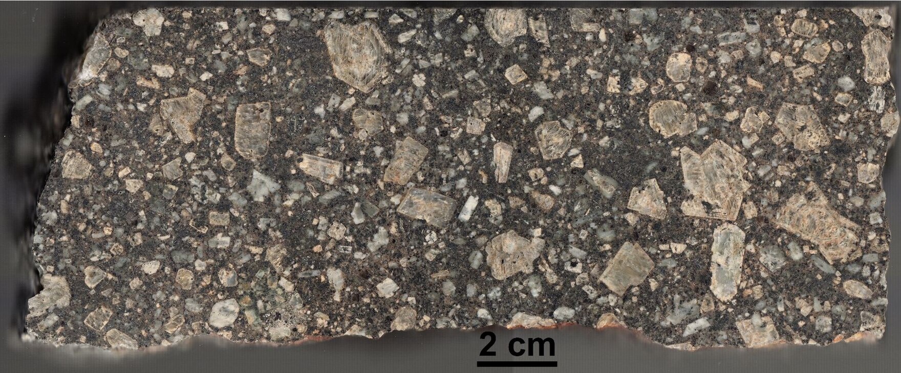 Handstück eines Granitporphyrs