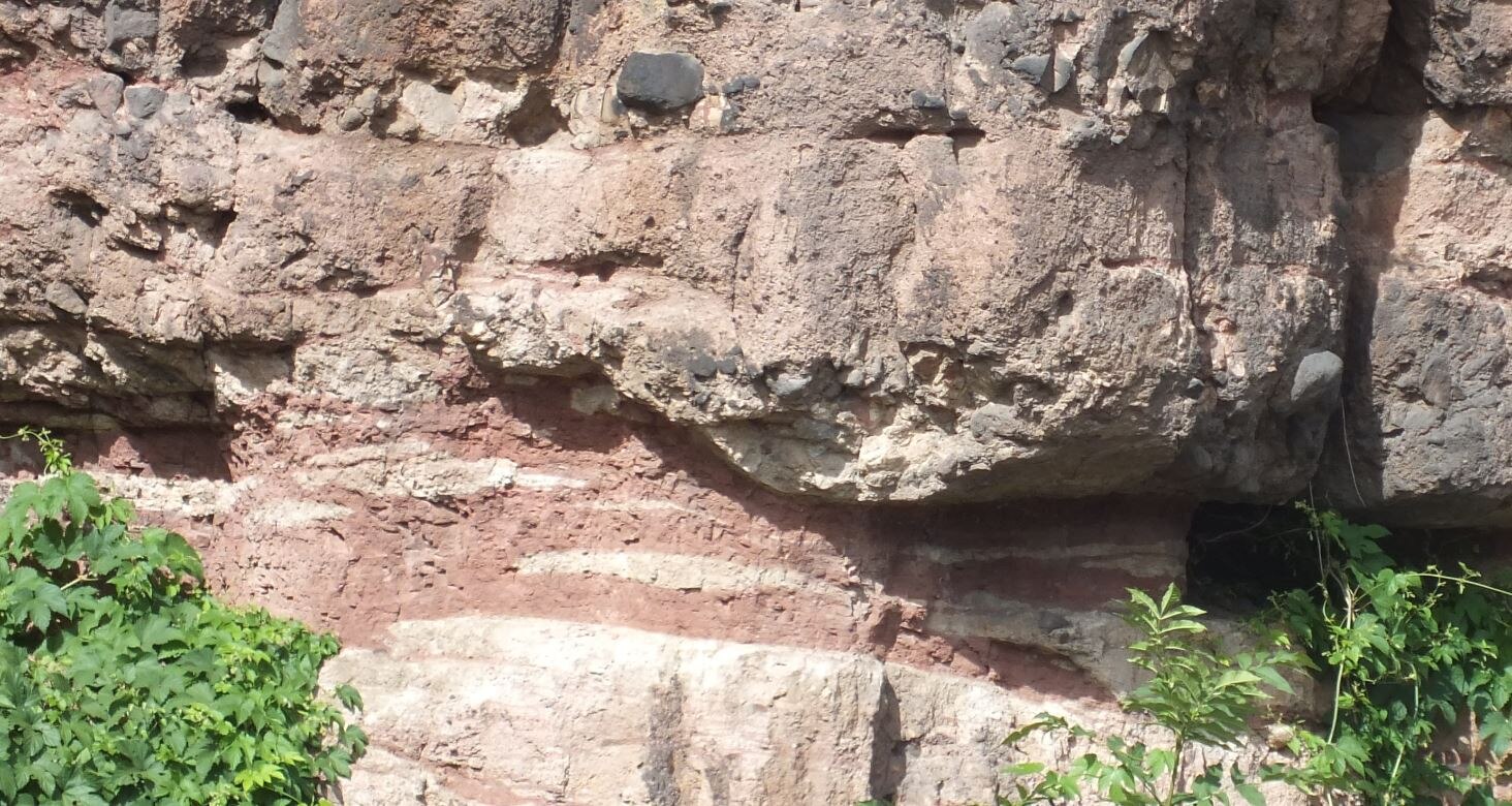 Rhyolith-Fanglomerat am Backofenfelsen.