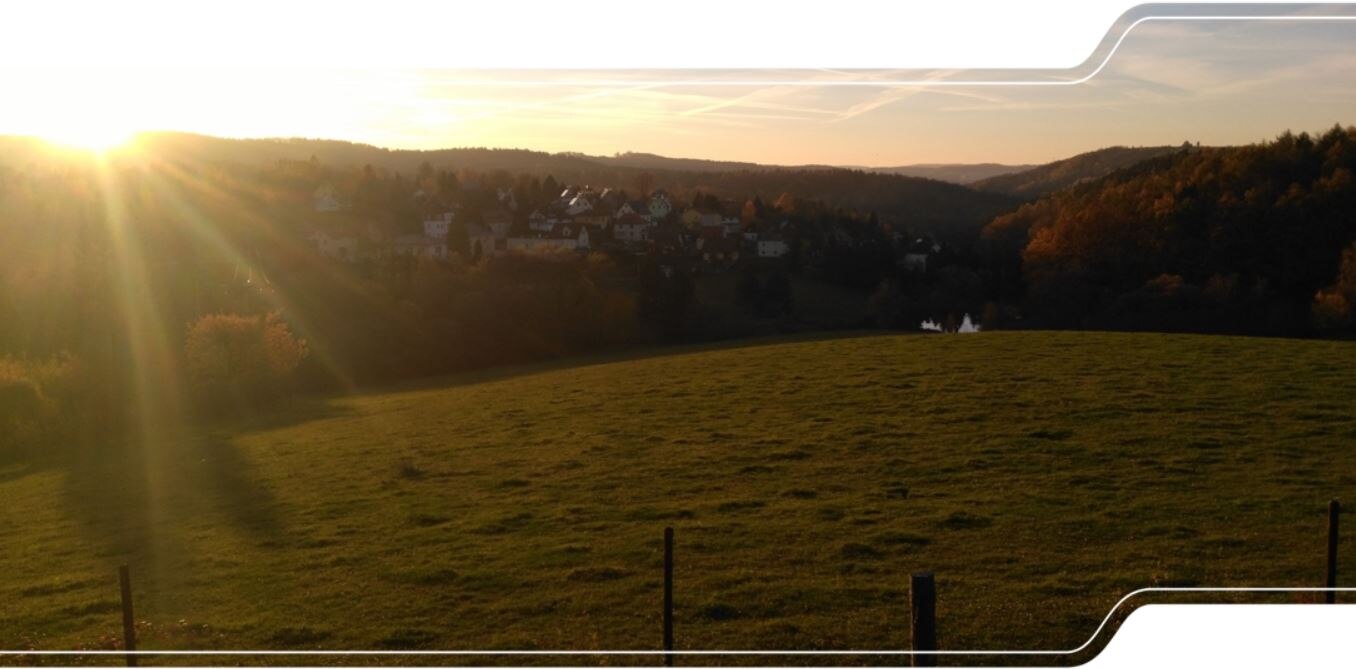 Blick über die Hügel des Döhlen-Beckens.