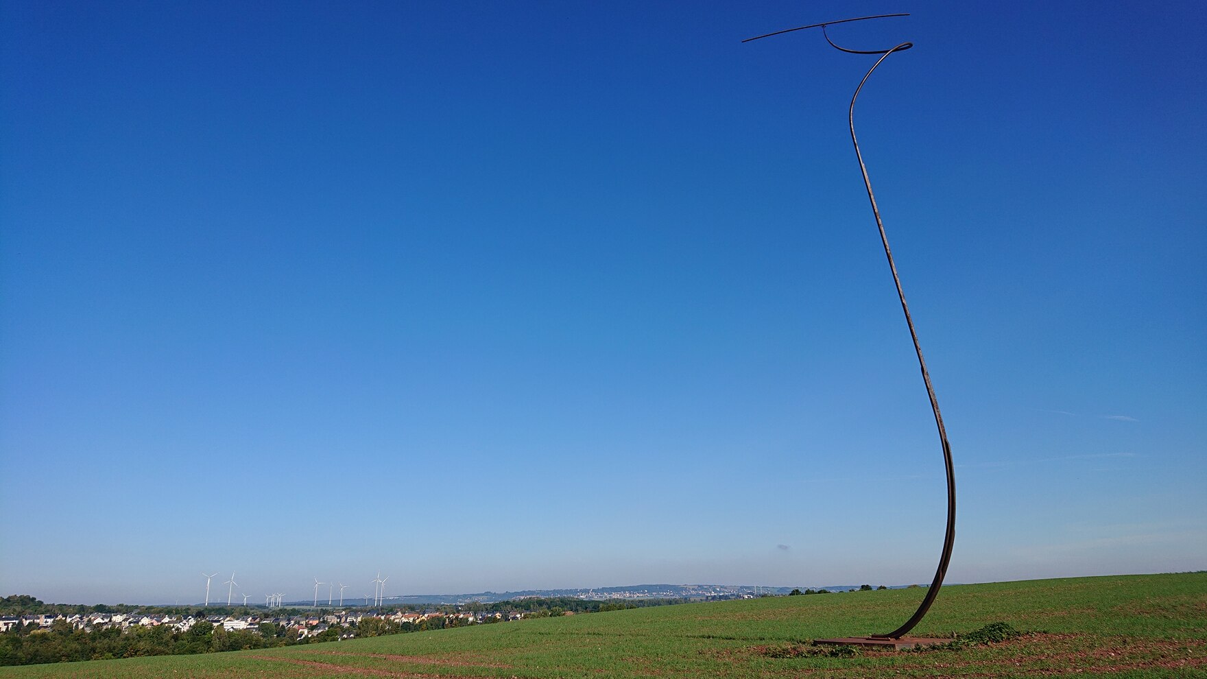 Denkmal Zeitstrudel bei Oelsnitz.