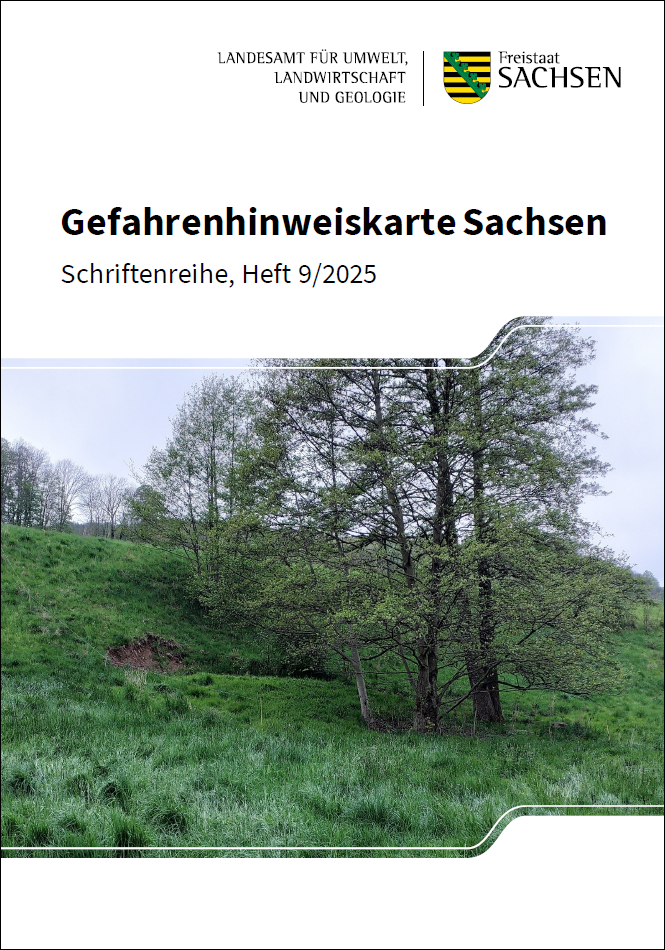 Titelblatt Schriftenreihe Gefahrenhinweiskarte Sachsen