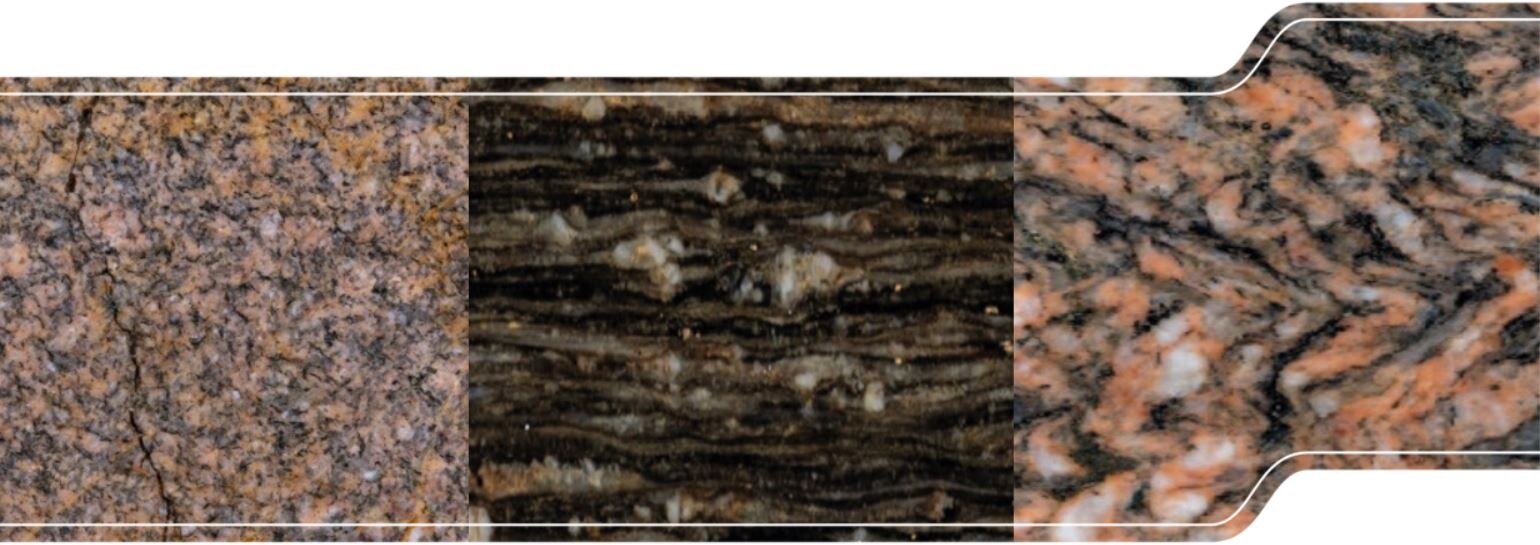 kristalline Gesteine Granit und Gneis